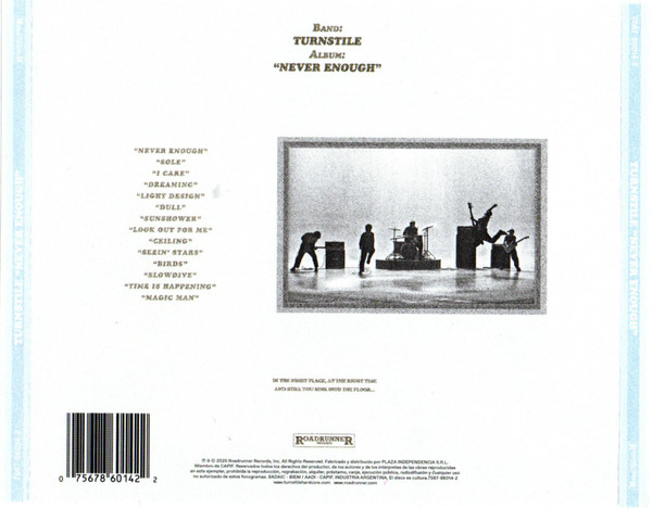 Turnstile – Never Enough cd nuevo - Imagen 3
