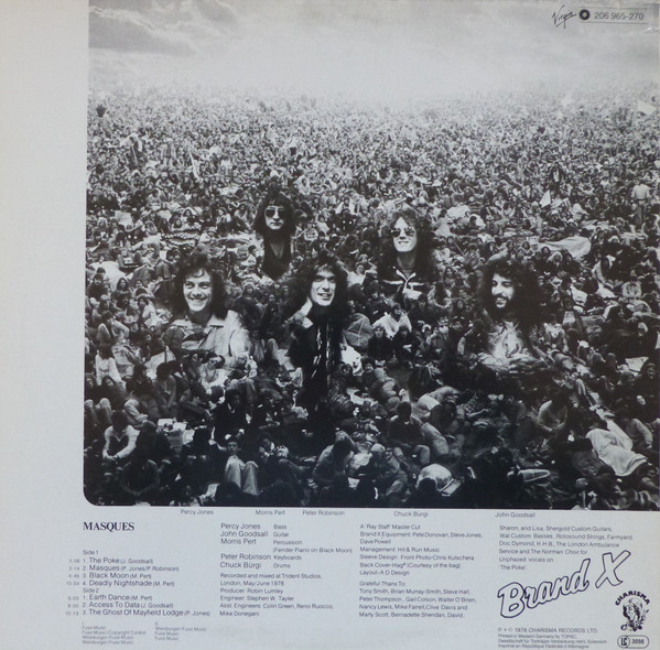 Brand X – Masques vinilo usado - Imagen 2