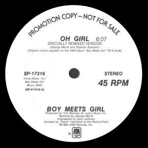 Boy Meets Girl – Oh Girl maxi single usado