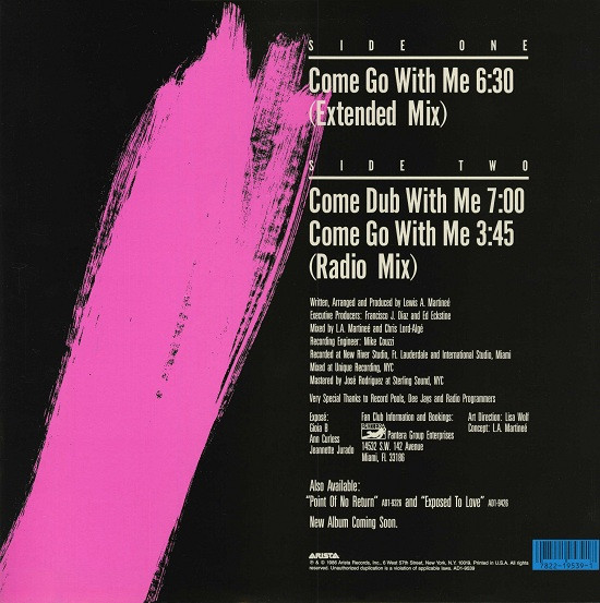 Exposé – Come Go With Me maxi single nuevo - Imagen 2