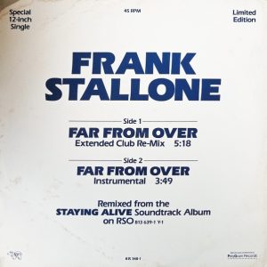 Frank Stallone – Far From Over   maxi single usado