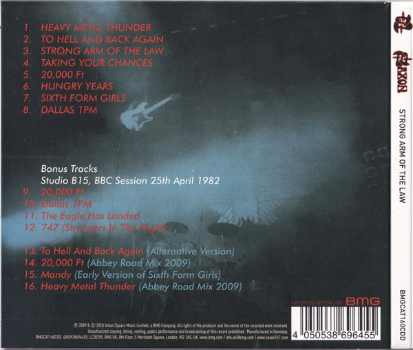 Saxon – Strong Arm Of The Law cd nuevo - Imagen 2