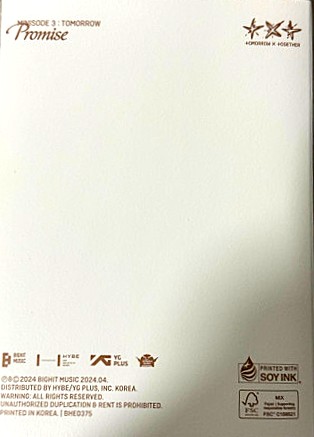 TXT – Minisode 3 : Tomorrow Book Cover/cd nuevo - Imagen 2