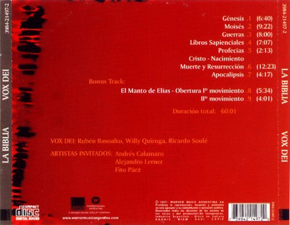 Vox Dei – La Biblia cd nuevo - Imagen 2