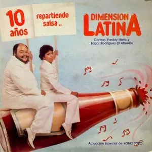 Dimension Latina – 10 Años Repartiendo Salsa..   vinilo usado