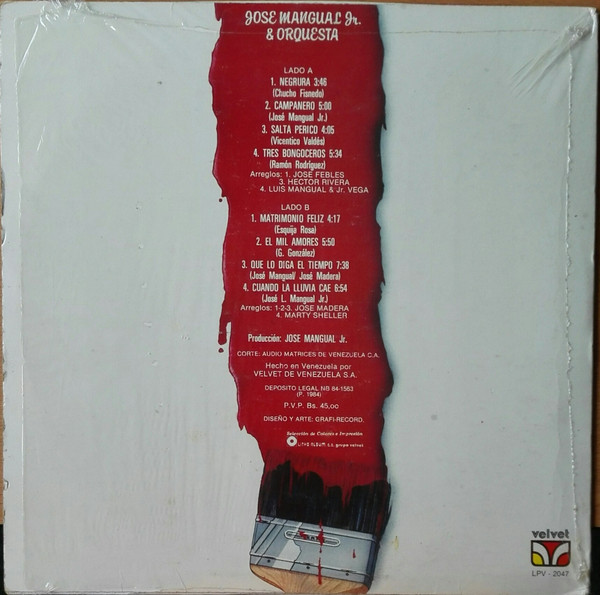José Mangual Jr. Y Su Orquesta – Dándole Color vinilo usado - Imagen 2