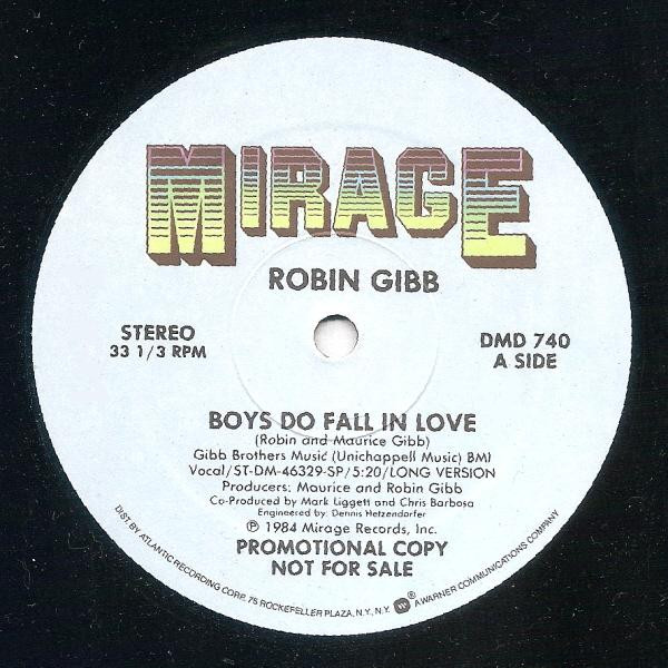 Robin Gibb – Boys Do Fall In Love maxi single usado