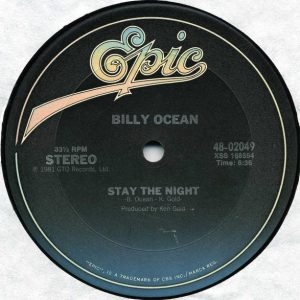 Billy Ocean – Stay The Night / Night (Feel Like Getting Down) maxi single usado