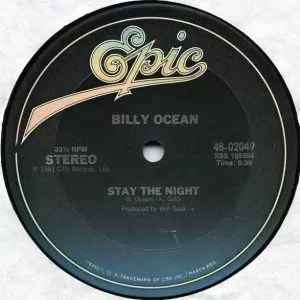 Billy Ocean – Stay The Night / Night (Feel Like Getting Down)   maxi single usado