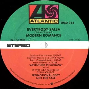 Modern Romance – Everybody Salsa   maxi single usado