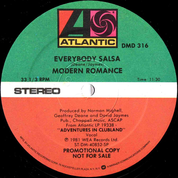 Modern Romance – Everybody Salsa maxi single usado