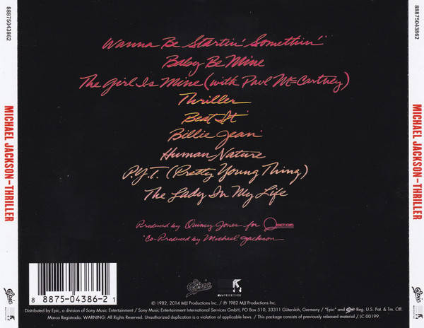 Michael Jackson – Thriller cd nuevo - Imagen 2