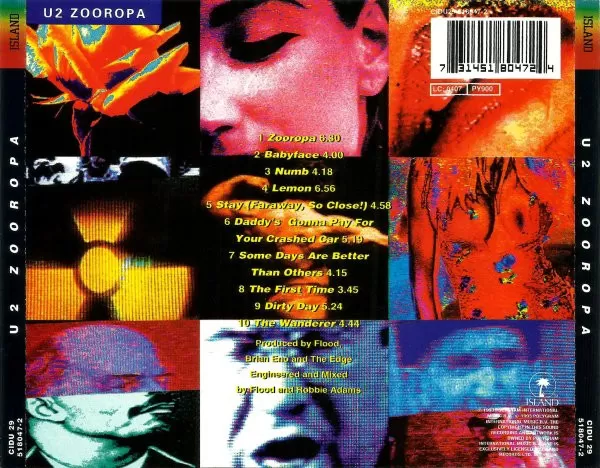 U2 – Zooropa cd nuevo - Imagen 2
