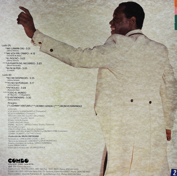 Johnny Ventura – Johnny Mucho... ...Mucho Johnny! vinilo usado - Imagen 2