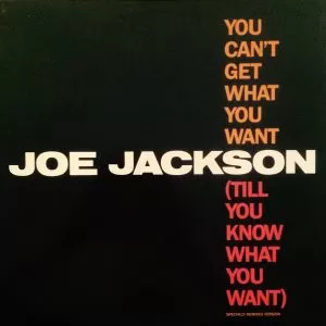 Joe Jackson – You Can't Get What You Want (Till You Know What You Want)   maxi single usado