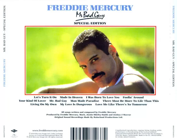 Freddie Mercury – Mr. Bad Guy cd nuevo - Imagen 2