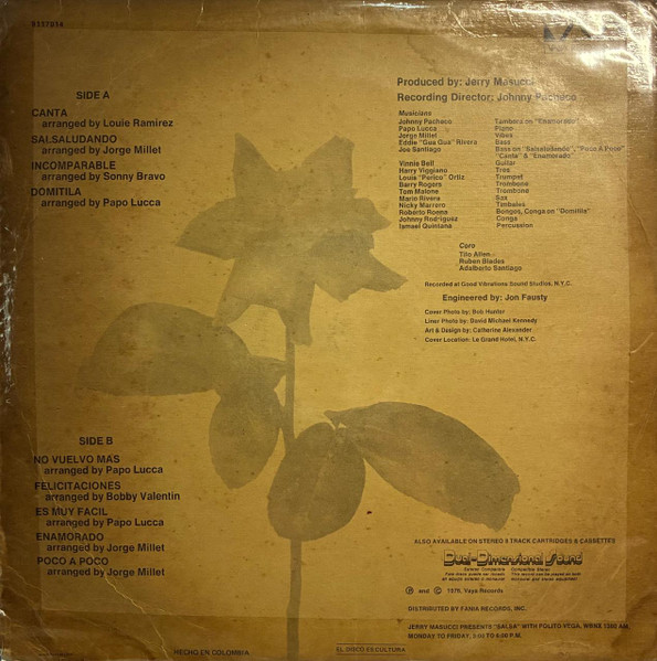 Cheo Feliciano – The Singer vinilo usado - Imagen 2