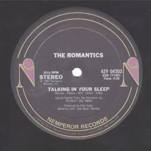 The Romantics – Talking In Your Sleep   maxi single usado
