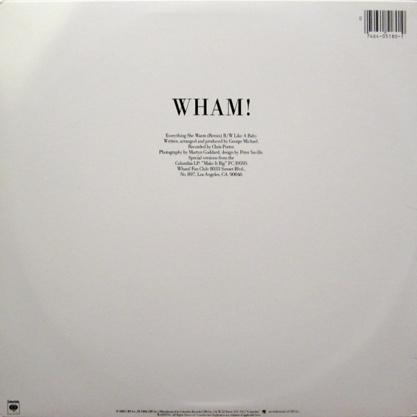 Wham! – Everything She Wants (Long Version) maxi single usado - Imagen 2
