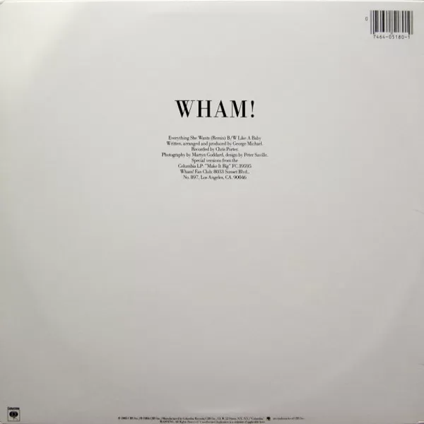 Wham! – Everything She Wants (Long Version) maxi single usado - Imagen 2