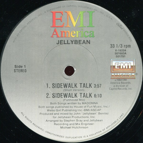 Jellybean – Sidewalk Talk maxi single usado - Imagen 2