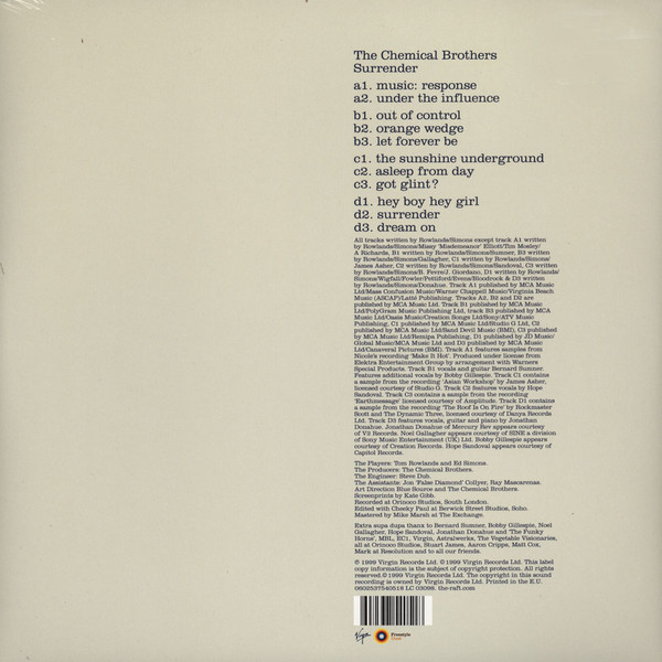The Chemical Brothers – Surrender vinilo doble nuevo - Imagen 2