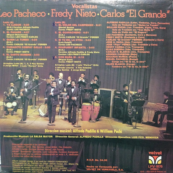 La Salsa Mayor – Fuerte Y Caliente...Strong & Hot vinilo usado - Imagen 2