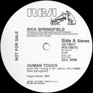 Rick Springfield – Human Touch maxi single usado