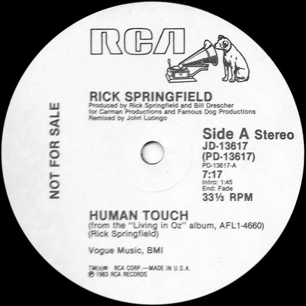 Rick Springfield – Human Touch maxi single usado