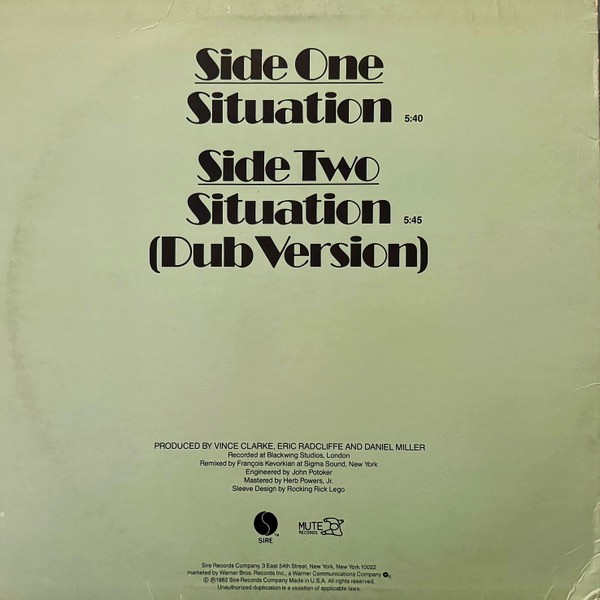 Yaz – Situation maxi single usado - Imagen 2