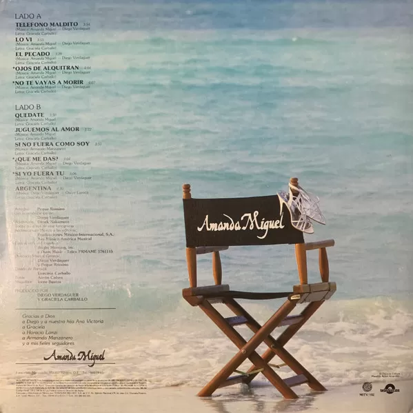 Amanda Miguel – Amanda Miguel vinilo usado - Imagen 2
