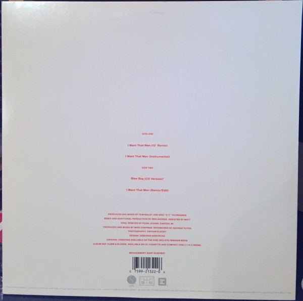 Deborah Harry – I Want That Man maxi single usado - Imagen 2
