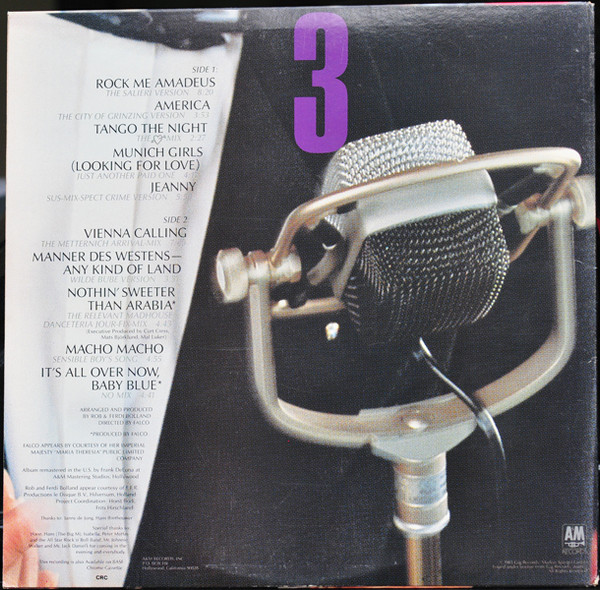 Falco – Falco 3 vinilo nuevo - Imagen 2