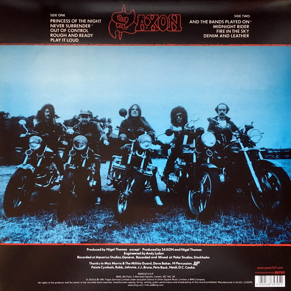 Saxon – Denim And Leather vinilo nuevo - Imagen 2