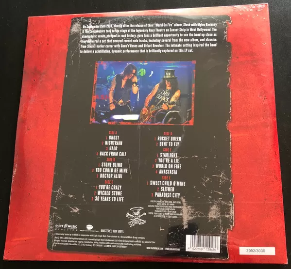 Slash Featuring Myles Kennedy & The Conspirators – Live At The Roxy 25.9.14 vinilo triple nuevo - Imagen 2