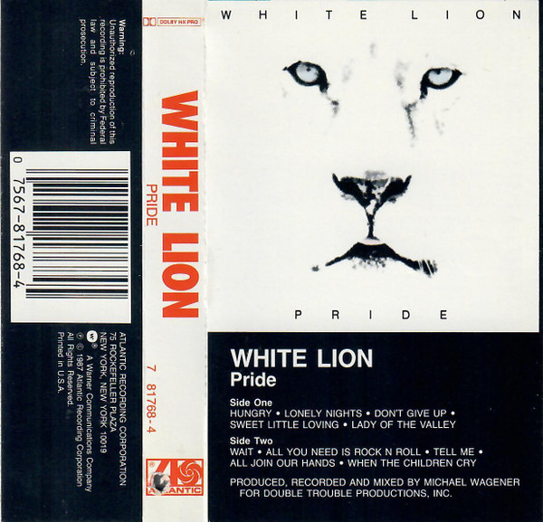 White Lion – Pride cassette usado
