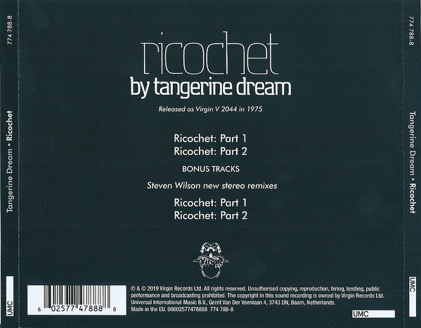 Tangerine Dream – Ricochet cd nuevo - Imagen 2