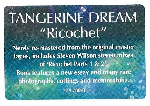 Tangerine Dream – Ricochet cd nuevo - Imagen 3
