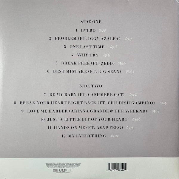 Ariana Grande – My Everything vinilo nuevo - Imagen 3