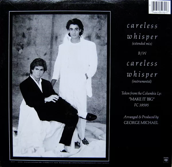 Wham! Featuring George Michael – Careless Whisper maxi single usado - Imagen 2