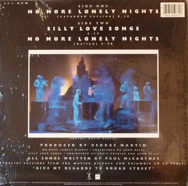 Paul McCartney – No More Lonely Nights maxi single usado - Imagen 2