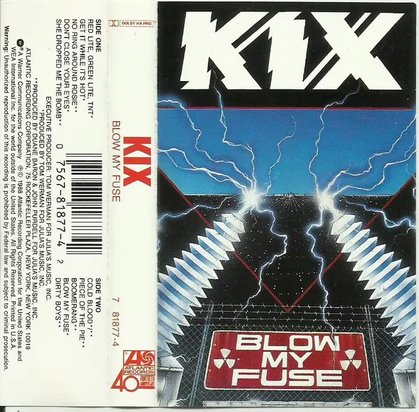 Kix – Blow My Fuse cassette usado