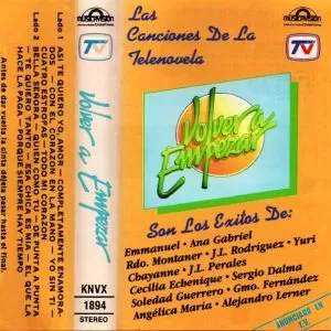 Various – Las Canciones de la Telenovela Volver A Empezar cassette usado