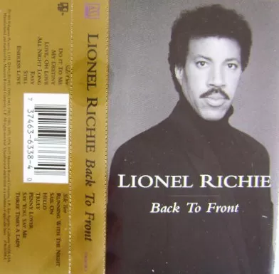 Lionel Richie – Back To Front cassette usado