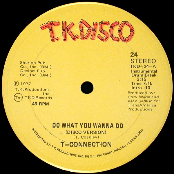 T-Connection – Do What You Wanna Do / Got To See My Lady maxi single usado