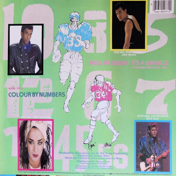 Culture Club – Miss Me Blind / It's A Miracle maxi single usado - Imagen 2