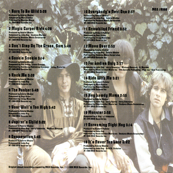 Steppenwolf – Born To Be Wild (The Best Of Steppenwolf) cd nuevo - Imagen 2