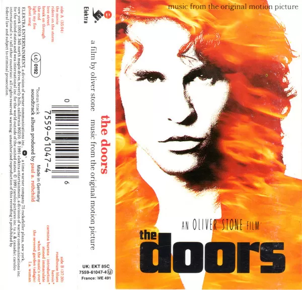 The Doors – The Doors (An Oliver Stone Film / Original Soundtrack Recording) cassette usado