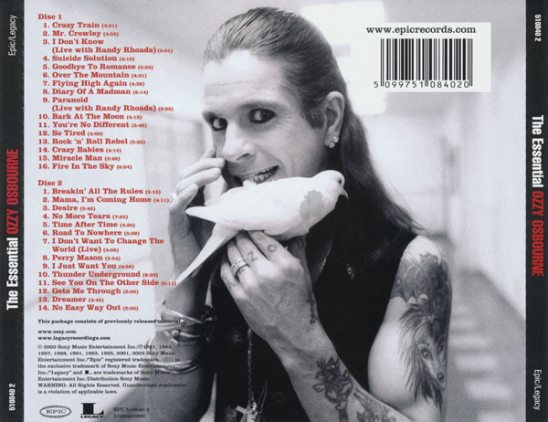 Ozzy Osbourne – The Essential Ozzy Osbourne cd doble nuevo - Imagen 2