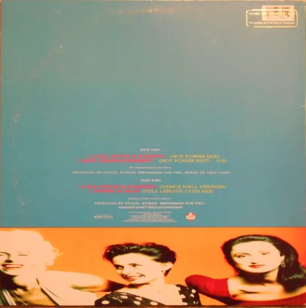 Bananarama – Love, Truth & Honesty maxi single usado - Imagen 2